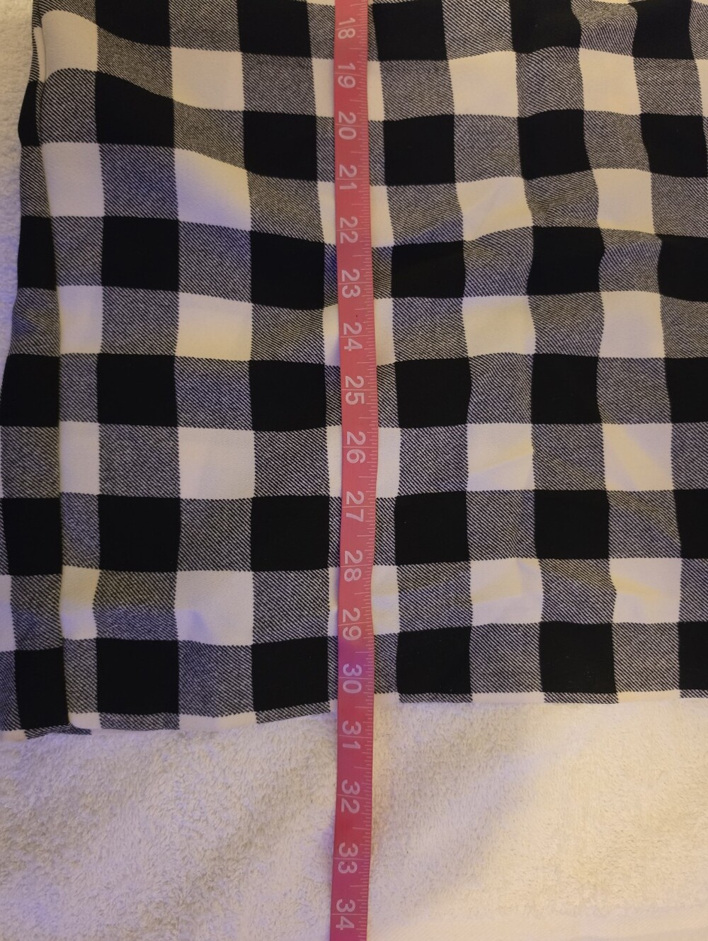 Who What Wear Black & White Gingham Pencil Skirt - Picture 12 of 12
